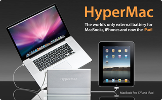 Illustration for article titled HyperMac External Battery Gives MacBooks a 32 Hour Boost